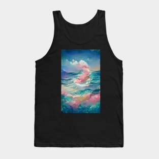 Cotton Candy Ocean Dream Art Tank Top